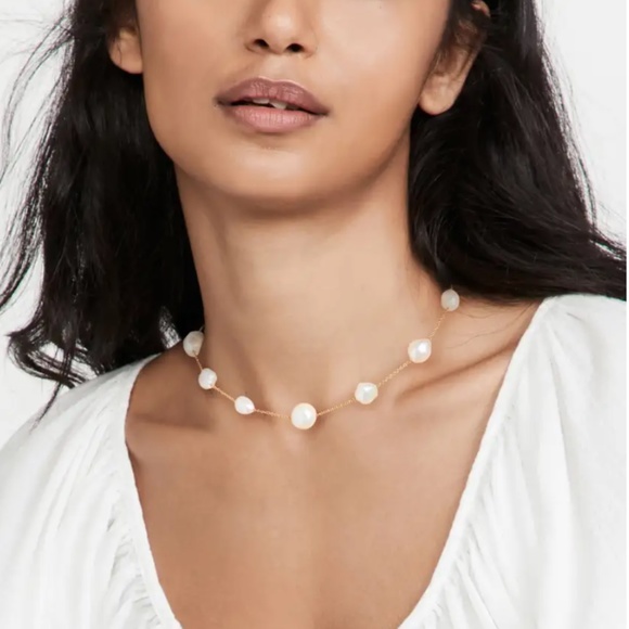 BEST Cult Gaia Perla Choker - Freshwater Pearl Necklace - Picture 2 of 8